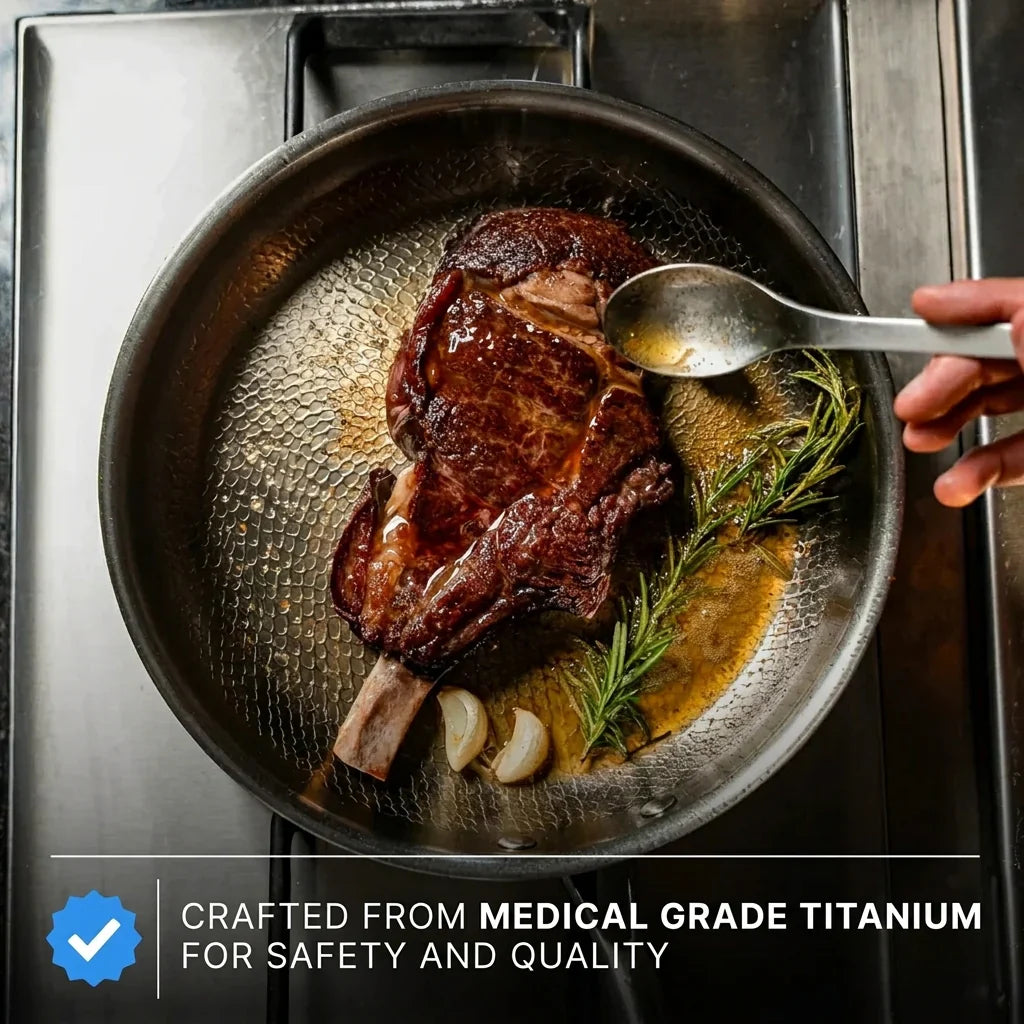Titanium Hammered Cookware Set